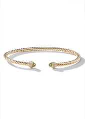 David Yurman Cable Spira Bracelet in 18K Gold with Diamonds