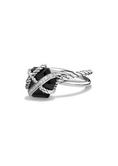 David Yurman Cable Wrap Ring with Semiprecious Stone and Diamonds in Black Onyx at Nordstrom