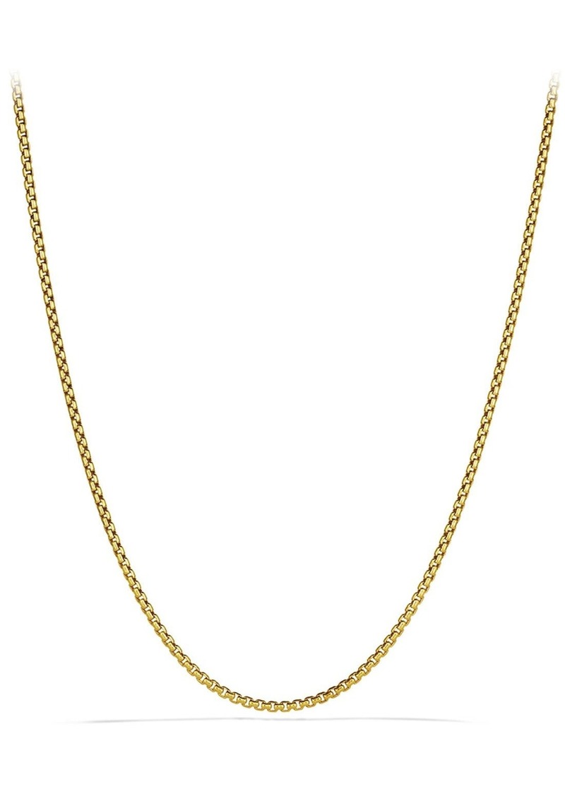 David Yurman Chain Small Box Chain Necklace in Gold at Nordstrom
