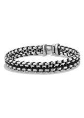 David Yurman Chain Woven Box Chain Bracelet in Silver/Black at Nordstrom