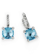 David Yurman Chatelaine Drop Earrings with Diamonds in Blue Topaz? at Nordstrom
