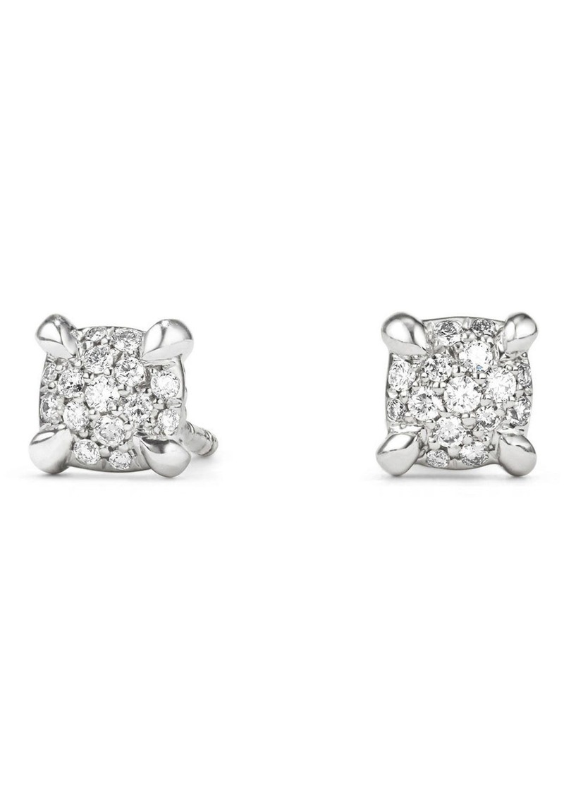 David Yurman Chatelaine Stud Earrings with Diamonds in White Gold/Diamond at Nordstrom