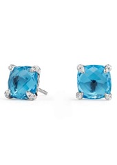 David Yurman Châtelaine Earrings with Diamonds in Blue Topaz? at Nordstrom