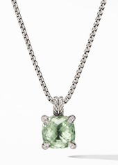 David Yurman Châtelaine Prasiolite Pendant Necklace with Diamonds in New Prasiolite at Nordstrom