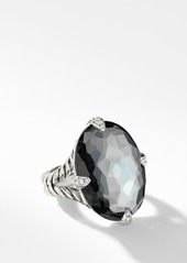 David Yurman Châtelaine® Statement Ring in Silver/Diamond/Hematite at Nordstrom