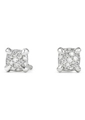 David Yurman Châtelaine Stud Earrings with Diamonds in White Gold/Diamond at Nordstrom