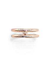 David Yurman Continuance Band Ring with Diamonds in 18k Gold
