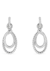 David Yurman Continuance Drop Earrings with Diamonds in Silver/Diamond at Nordstrom