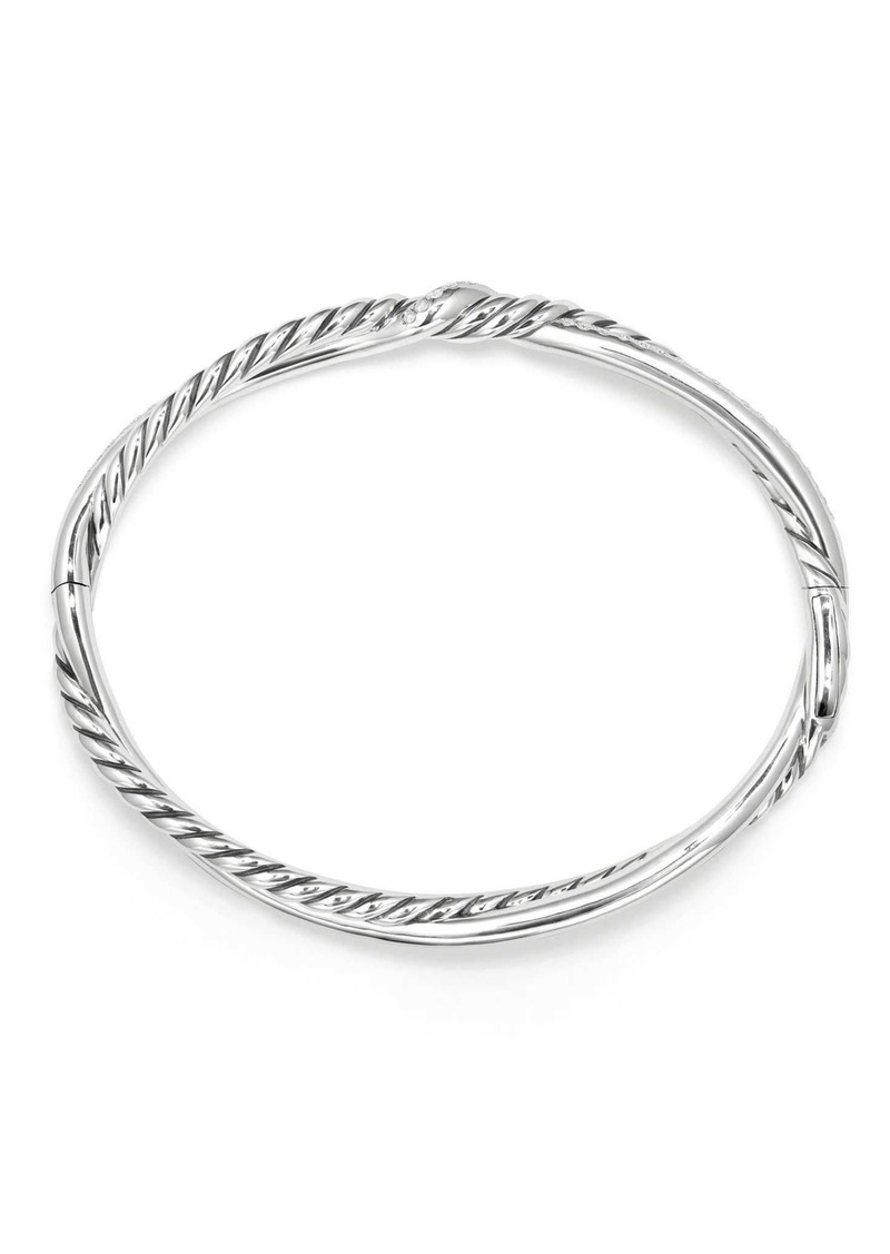 David Yurman Continuance Full Pave Bracelet with Diamonds in Silver/Diamond at Nordstrom
