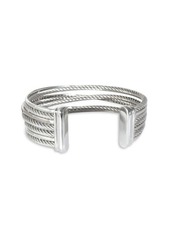 David Yurman Crossover Bracelet In Sterling Silver 0.65 Ctw