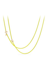 David Yurman DY Bel Aire Chain Necklace with 14K Gold Accents in Black at Nordstrom