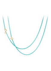 David Yurman DY Bel Aire Chain Necklace with 14K Gold Accents in Black at Nordstrom