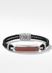 David Yurman Exotic Stone Bar Station Leather Bracelet with Red Agate at Nordstrom
