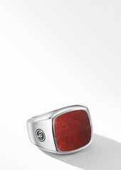 David Yurman Exotic Stone Signet Ring with Red Agate at Nordstrom