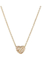 David Yurman Heart Pendant Necklace in 18K Gold with Pavé Diamonds at Nordstrom