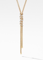 David Yurman Helena Y-Necklace in 18K Yellow Gold with Diamonds in Gold/Diamond at Nordstrom