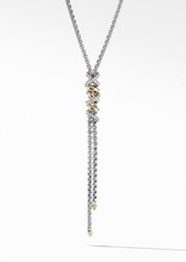 David Yurman Helena Y-Necklace with 18K Yellow Gold with Diamonds in Silver/Diamond at Nordstrom