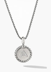 David Yurman Initial Charm Necklace with Diamonds in Silver/Diamond-H at Nordstrom