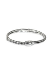 David Yurman Labyrinth Diamond Bracelet In Sterling Silver 0.27 Ctw