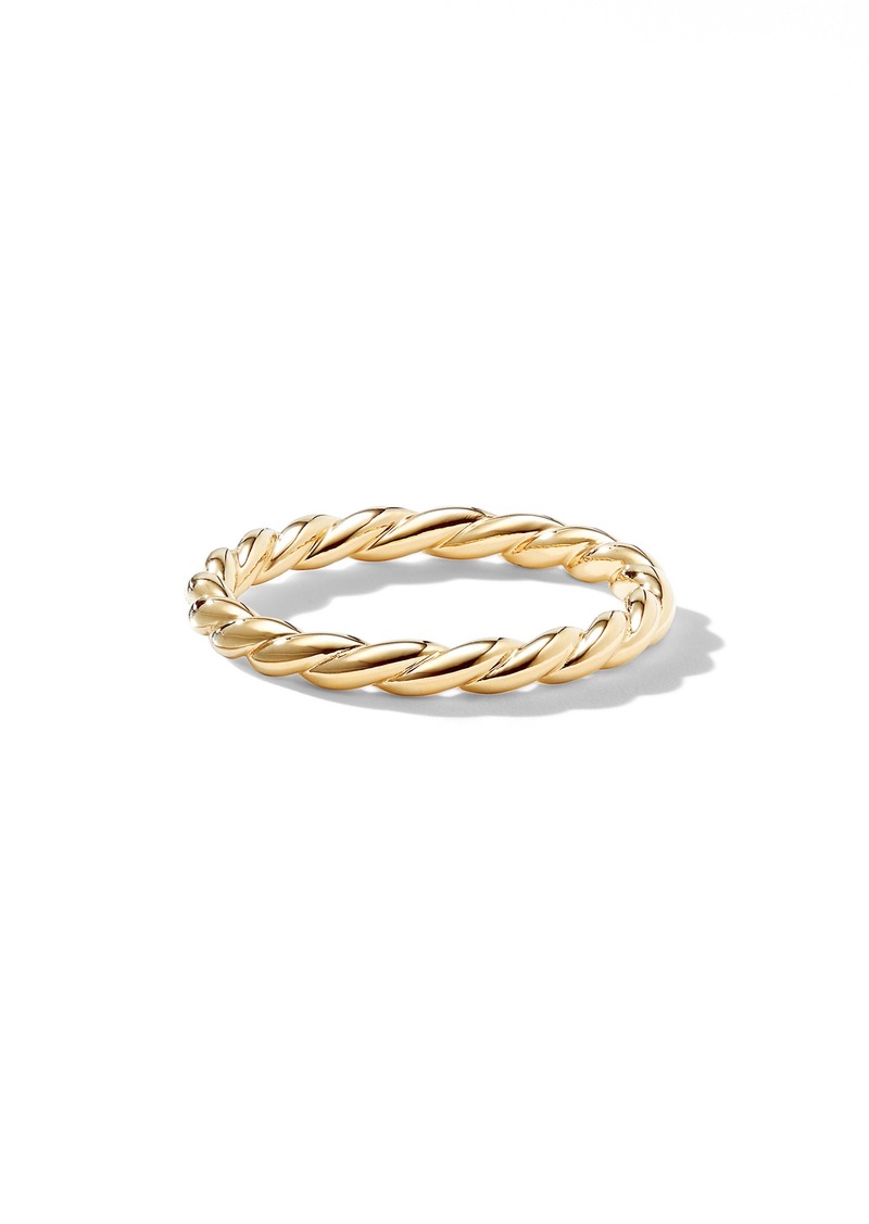David Yurman Paveflex Ring in 18K Gold