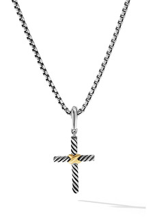 David Yurman Petite Cross Pendant in Silver at Nordstrom
