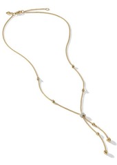 David Yurman Petite Helena Diamond Lariat Necklace in Diamond/Yellow Gold at Nordstrom