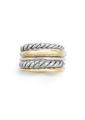 David Yurman Pure Form® Wide Ring in Silver at Nordstrom