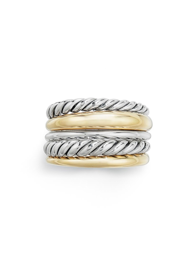 David Yurman Pure Form(R) Wide Ring in Silver at Nordstrom