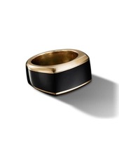 David Yurman Roman 18K Gold Signet Ring with Black Onyx at Nordstrom