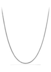 David Yurman Small Box Chain Necklace in Titanium/Silver at Nordstrom