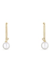 David Yurman Solari Earrings with Diamonds in 18K Gold in Yellow Gold/South Sea White at Nordstrom