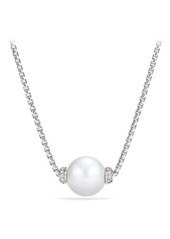 David Yurman Solari Pendant Necklace with Diamonds in Silver/Diamond/Pearl at Nordstrom