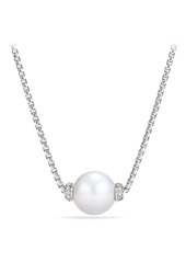 David Yurman Solari Pendant Necklace with Diamonds in Silver/Diamond/Pearl at Nordstrom