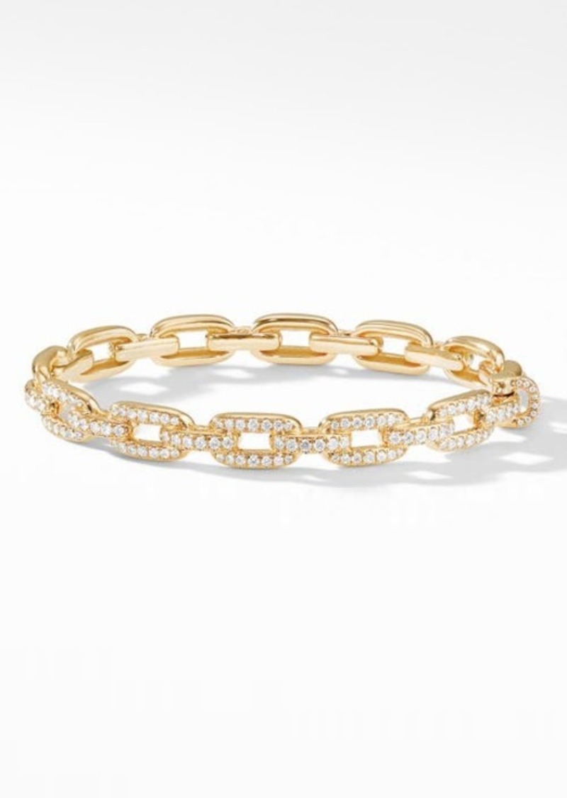David Yurman Stax 18K Yellow Gold Chain Link Bracelet with Diamonds in Yellow Gold/Diamond at Nordstrom