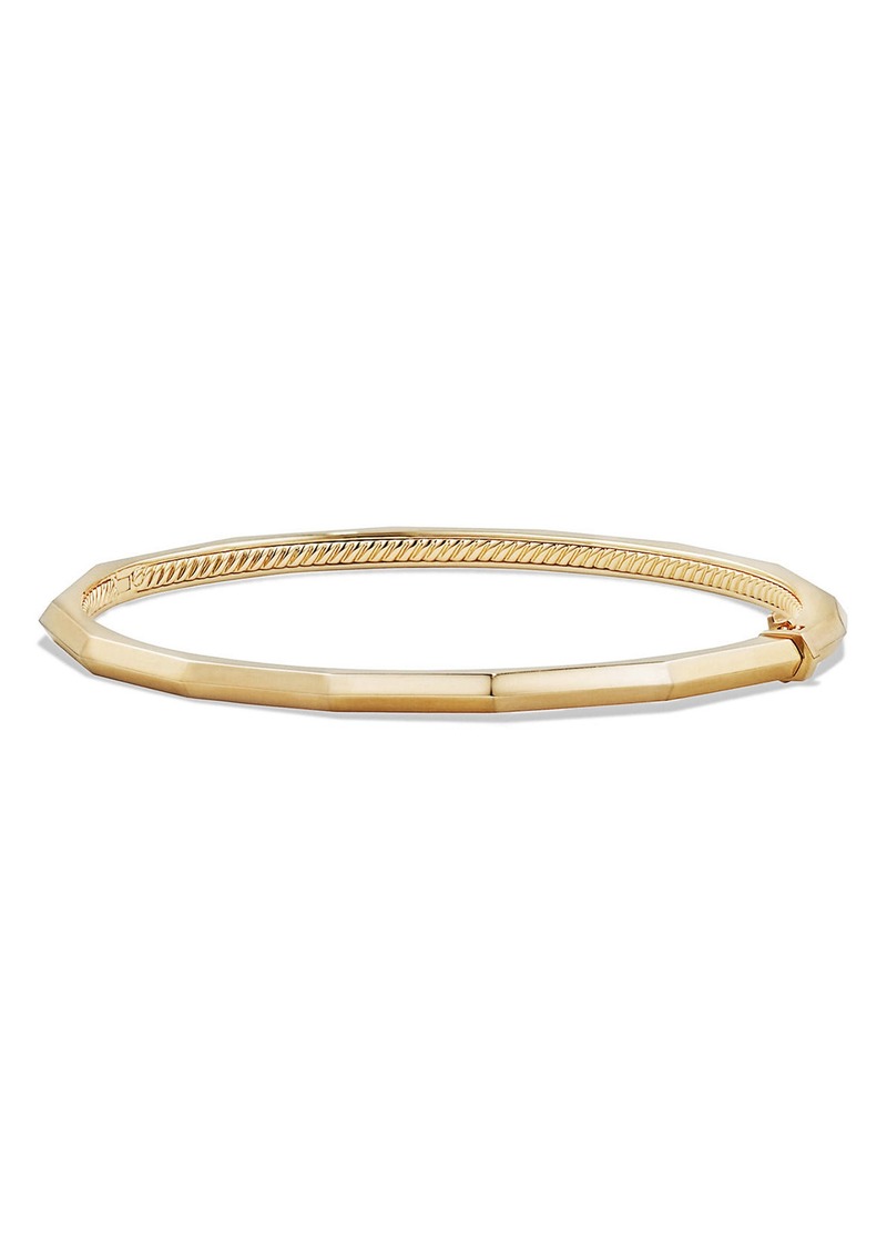 David Yurman Stax Faceted Bracelet in Yellow Gold at Nordstrom