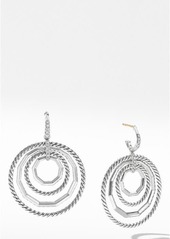 David Yurman Stax Large Drop Earrings with Diamonds in Silver/Diamond at Nordstrom