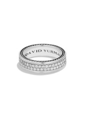 David Yurman Streamlined Diamond Band Ring in Silver/18Kt at Nordstrom