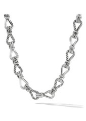 David Yurman Thoroughbred Loop Link Necklace in Silver at Nordstrom