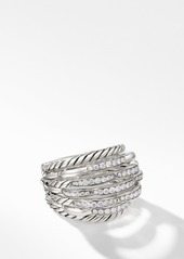 David Yurman Tides 20mm Dome Ring with Diamonds in Sterling Silver/Diamond at Nordstrom
