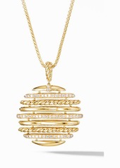 David Yurman Tides Pave Diamond Pendant Necklace