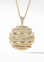 David Yurman Tides Pendant Necklace in 18K Yellow Gold with Diamonds in Gold/Diamond at Nordstrom