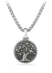 David Yurman Tree of Life Diamond Amulet in Silver at Nordstrom