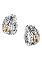 David Yurman Wellesley Link Hoop Earrings with 18K Gold in 18K Yellow Gold/Silver at Nordstrom