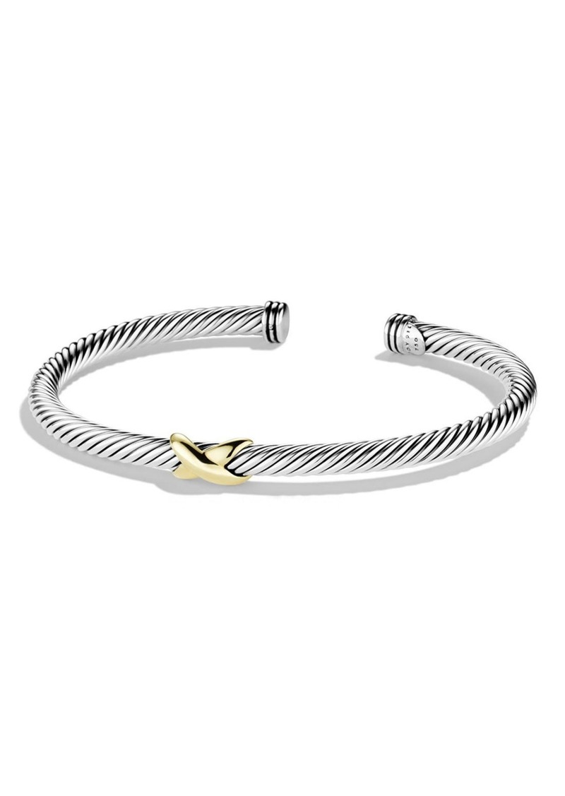 David Yurman 'X' Bracelet with Gold in Two Tone at Nordstrom