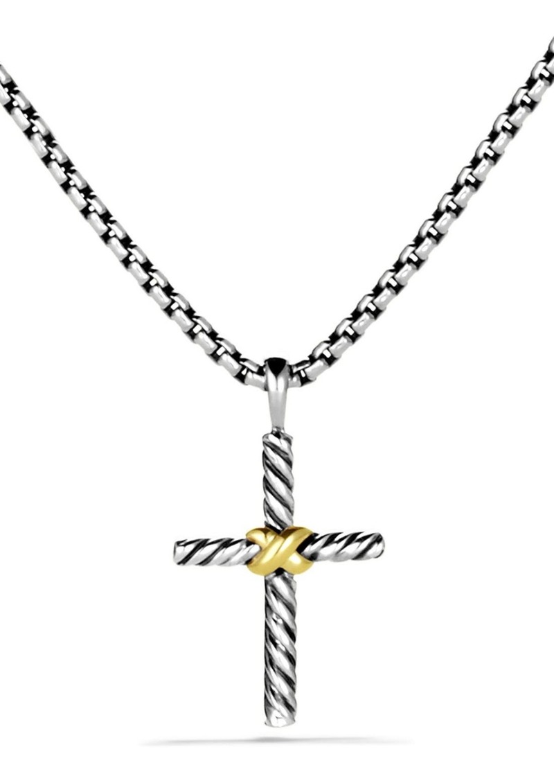 David Yurman X Cross with Gold on Chain in Two Tone at Nordstrom