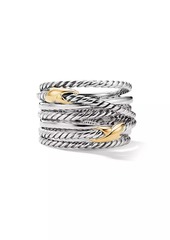 David Yurman Double X Crossover Ring in Sterling Silver