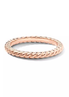 David Yurman DY Cable Band Ring in 18K Rose Gold, 2.45MM