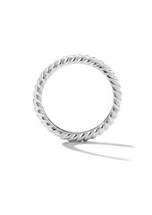 David Yurman DY Cable Band Ring in Platinum, 2.45MM