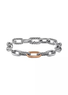 David Yurman DY Madison® Chain Bracelet with 18K Rose Gold