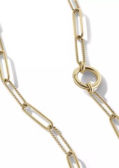 David Yurman DY Madison Elongated Chain Necklace in 18K Yellow Gold